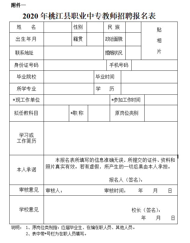 2020湖南益阳桃江县职业中专学校秋季教师招聘14人公告(图1)